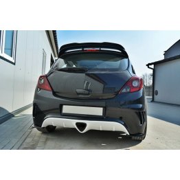 Накладки сплиттеры боковые на задний бампер на Opel Corsa D OPC / VXR